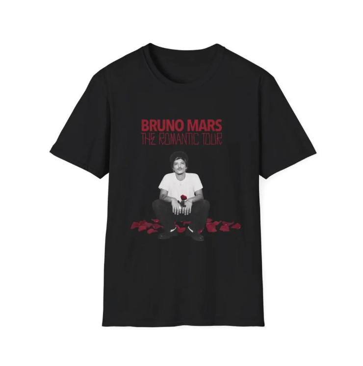 Bruno Mars The Romantic Tour 2026 Shirt, Bruno Mars Concert, Unisex T Shirt, Music Fan Gift