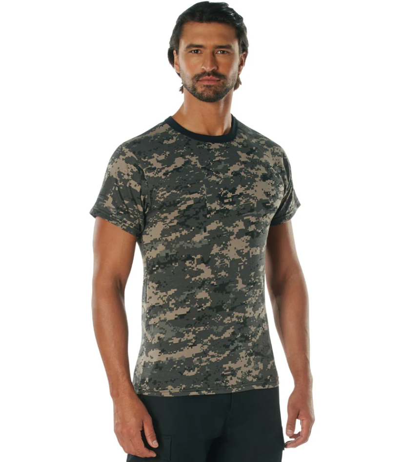 Subdued Urban Digital Camo Short Sleeve T-Shirt
