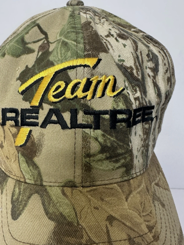 VINTAGE Team Realtree Paramount Hunting Outdoor Camo Hat Cap Strapback