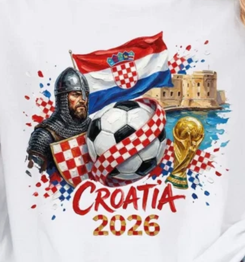 Croatia 2026 World Cup Shirt Soccer T Shirt Croatian Flag Football Tee Futbol