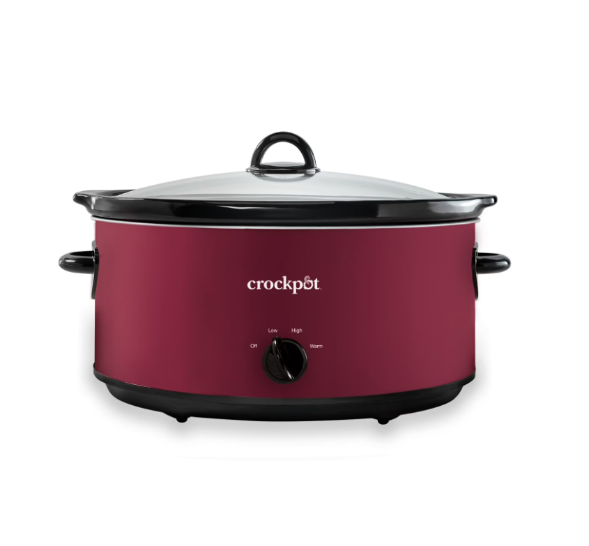 Crock-Pot Manual 8-Quart Slow Cooker, Rhubarb