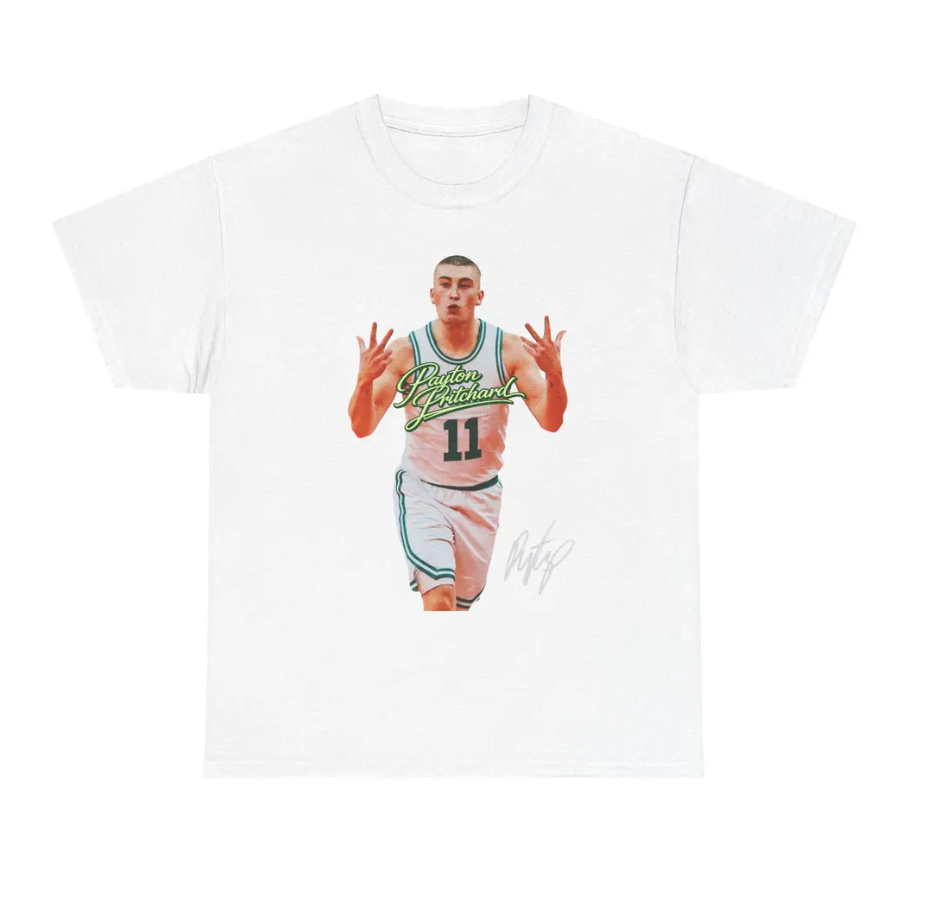 Payton Pritchard Boston T Shirt Autograph Edition