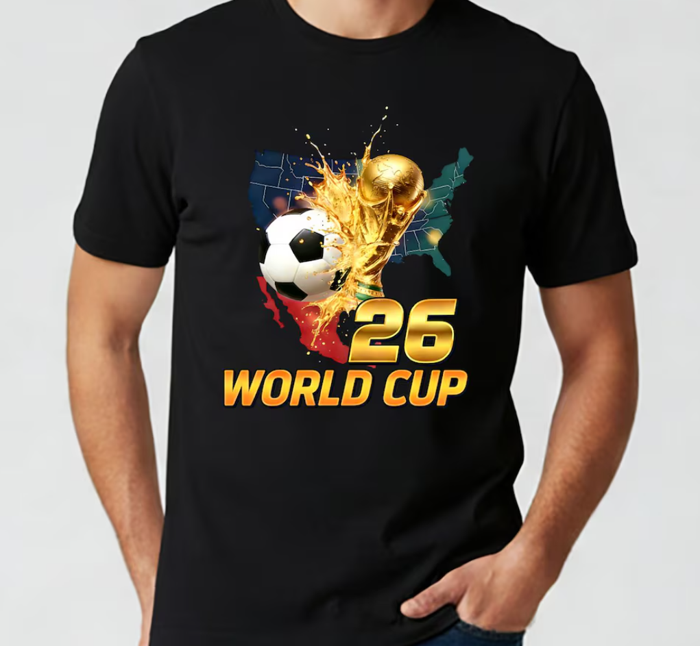 2026 World Cup Shirt, USA Canada Mexico Soccer Fan Tee
