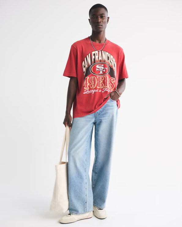 San Francisco 49ers Vintage Inspired Graphic Tee - Vintage NFL Fan Shirt