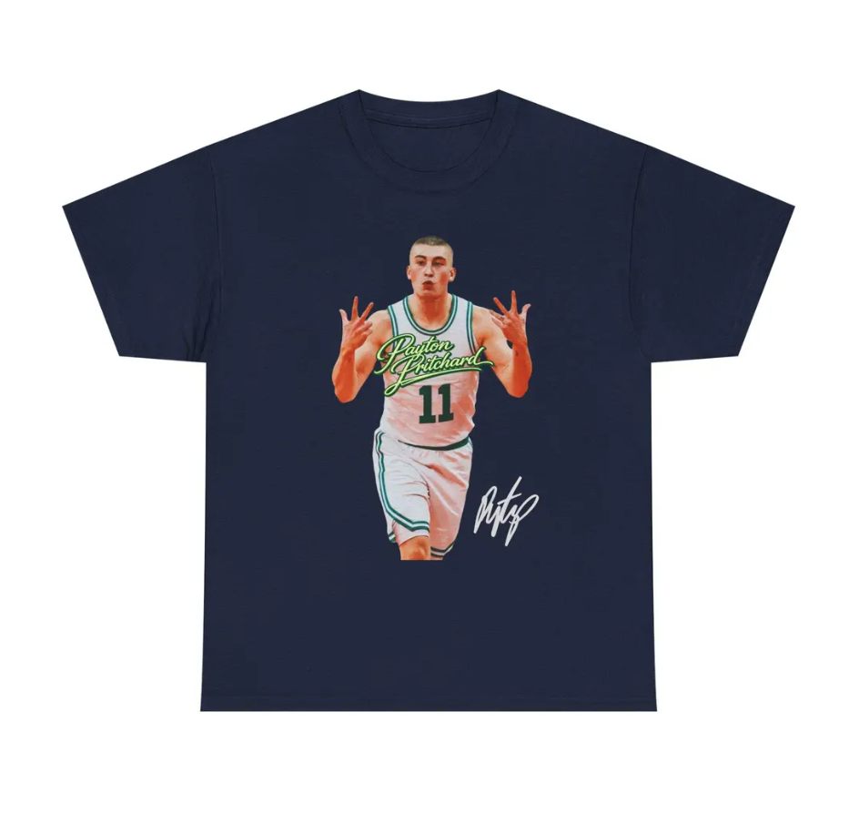 Payton Pritchard Boston T Shirt Autograph Edition