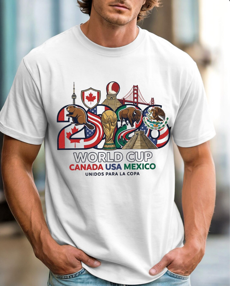 2026 World Cup Canada USA Mexico T-shirt | Soccer Tournament Graphic Tee