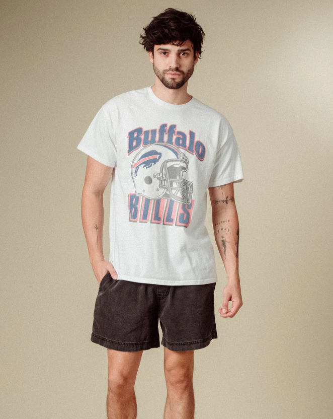 Buffalo Bills Throwback Helmet Flea Market Tee