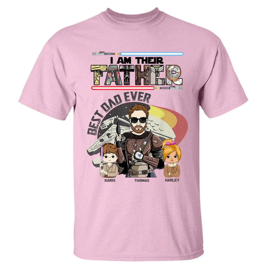Personalized Best Dad Ever Shirt – I Am Their Father Tee, Father’s Day Gift, Star Wars Inspired “Best Dad in the Galaxy” Shirt