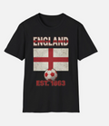 England Flag Football Soccer T-Shirt | Nations Heritage Collection | Vintage