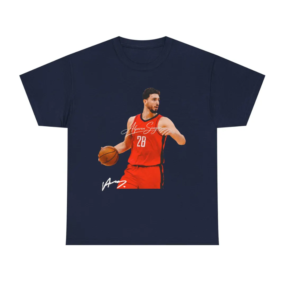 Alperen Sengun Houston T Shirt Autograph Edition Basketball Jersey Tribute