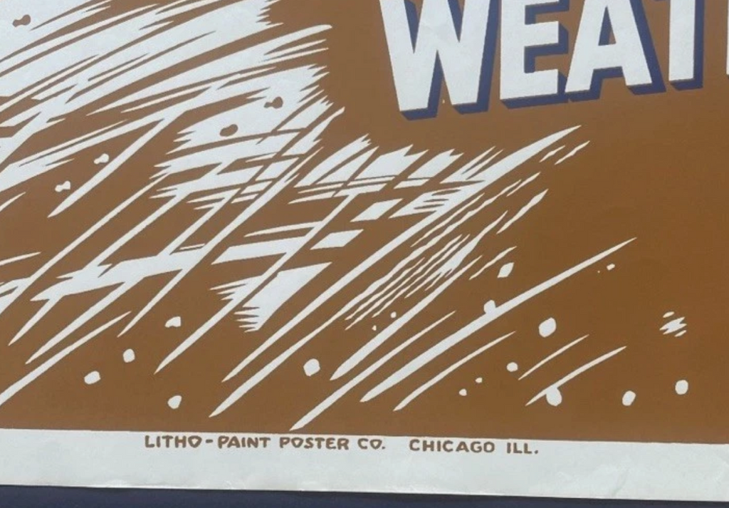 Vintage 1961 Org Genuine GM DAY-GLO Poster Pontiac Dealers Chrome Garage