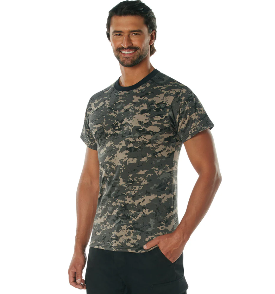 Subdued Urban Digital Camo Short Sleeve T-Shirt