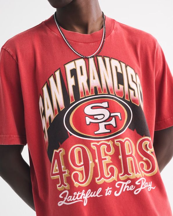 San Francisco 49ers Vintage Inspired Graphic Tee - Vintage NFL Fan Shirt
