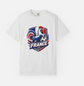 France Rooster Crest T-shirt | French Flag Sports Emblem