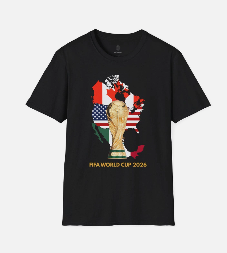 FIFA World Cup 2026 T-Shirt, Unisex Softstyle, USA Canada Mexico