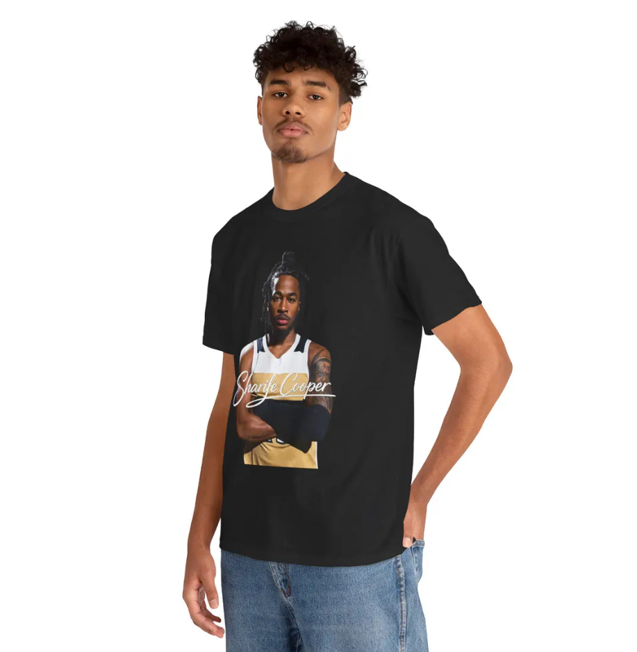 Sharife Cooper Washington T-Shirt Graphic Player Tee