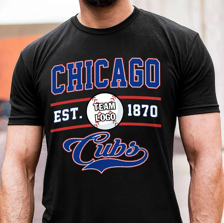 Chicago Baseball Shirt Vintage Sports Tee, Cubs Baseball Fan Shirt, Retro Baseball Tee, Game Day Shirt, Baseball Lover Gift