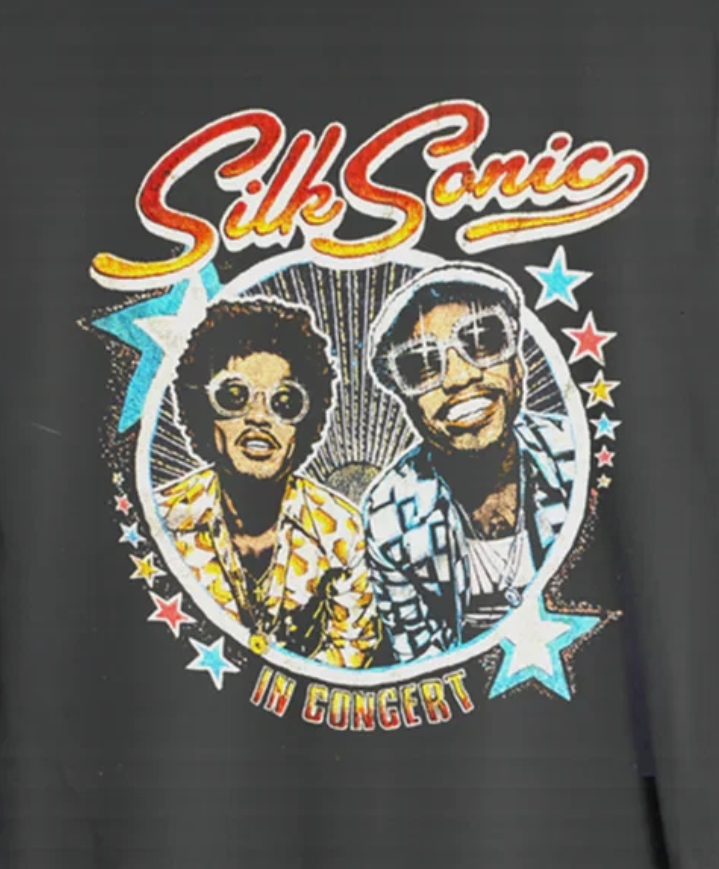 Bruno Mars Silk Sonic In Concert The Romantic Tour Graphic Unisex T-shirt