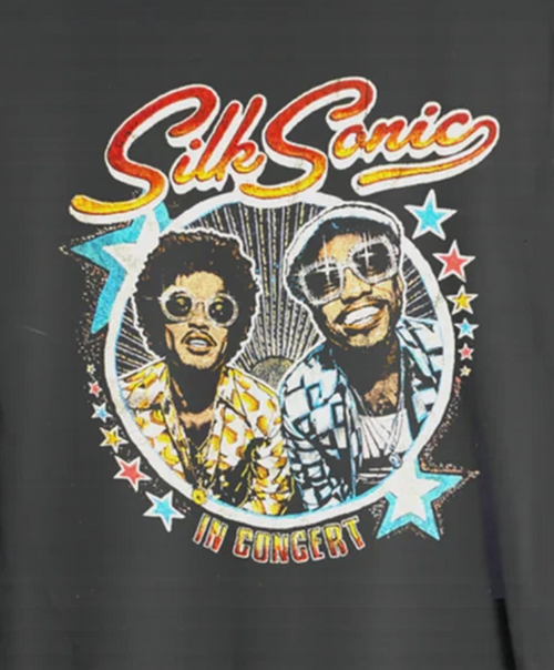 Bruno Mars Silk Sonic In Concert The Romantic Tour Graphic Unisex T-shirt