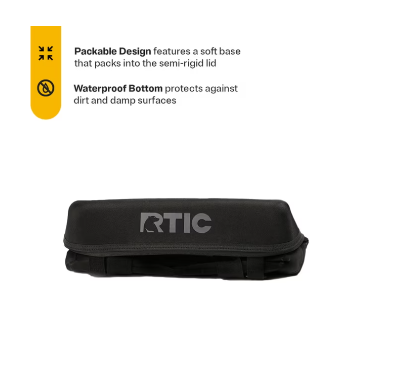 RTIC 28-Can, 27 Qt, Collapsible Soft Cooler with Bottle Opener, Black