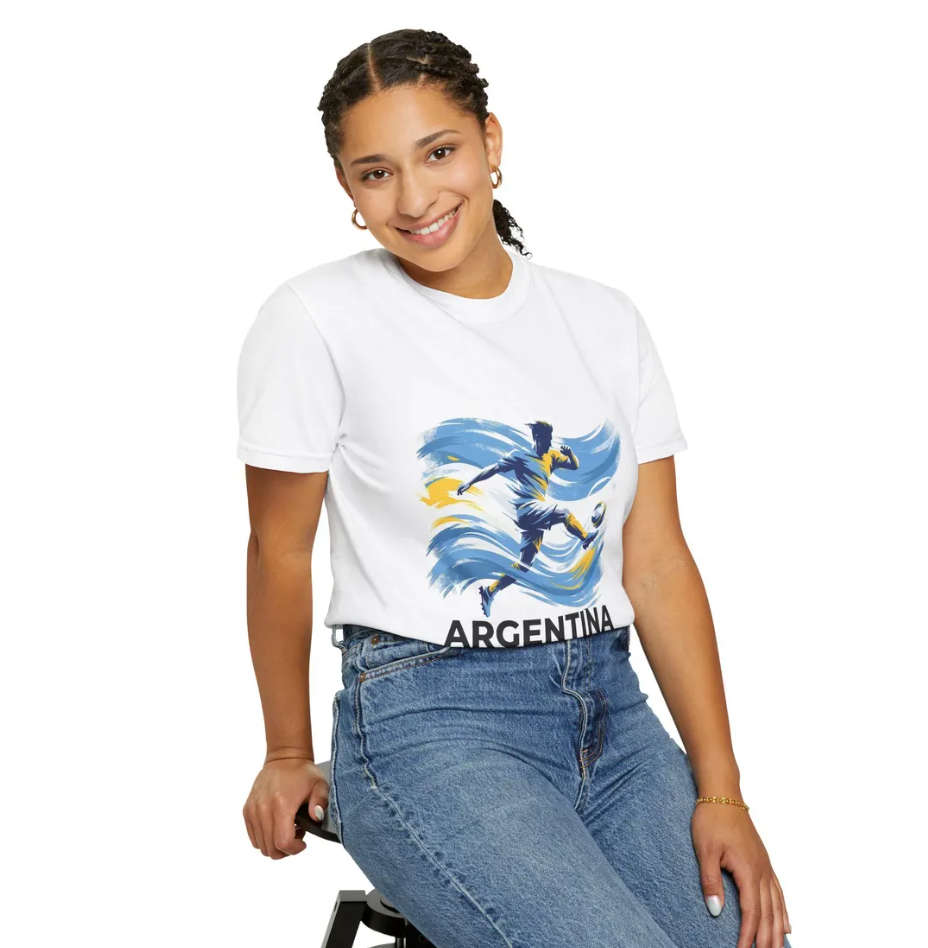 Argentina Soccer Fan T-Shirt, World Cup Graphic Tee