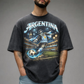 World Cup 2026 Shirt, USA Canada Mexico Soccer T-Shirt, Gothic Skull Argentina Football Tee, Dark Aesthetic Streetwear, Unisex Football Gift