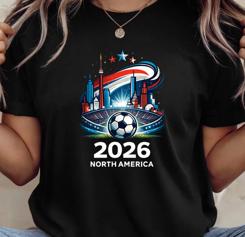 Soccer 2026 Shirt, North America Soccer Tee, Football Fan Shirt, Match Day Graphic Tee, Soccer Lover Gift