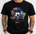 New Zealand 2026 Shirt, World Cup Soccer Tee, NZ Flag Football T-Shirt, FIFA 2026 Fan Gift, Maori Style Graphic Tee