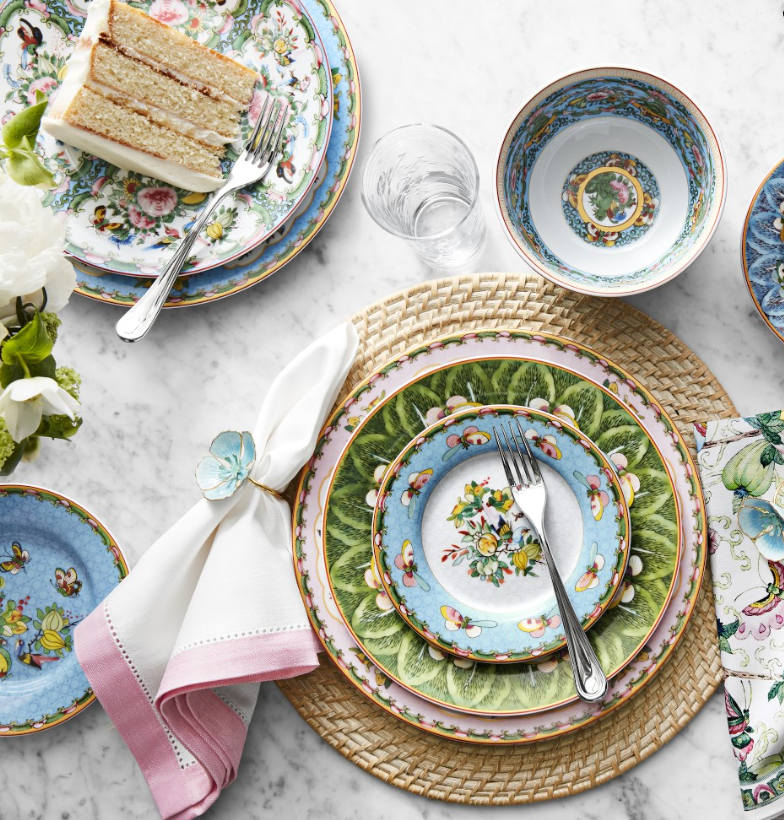 Famille Rose Cereal Bowls - Green