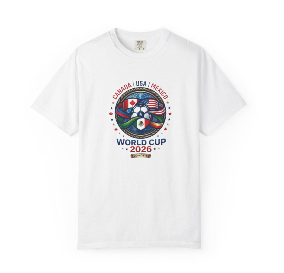 Canada USA Mexico World Cup 2026 Soccer T-Shirt | Tournament Logo Tee