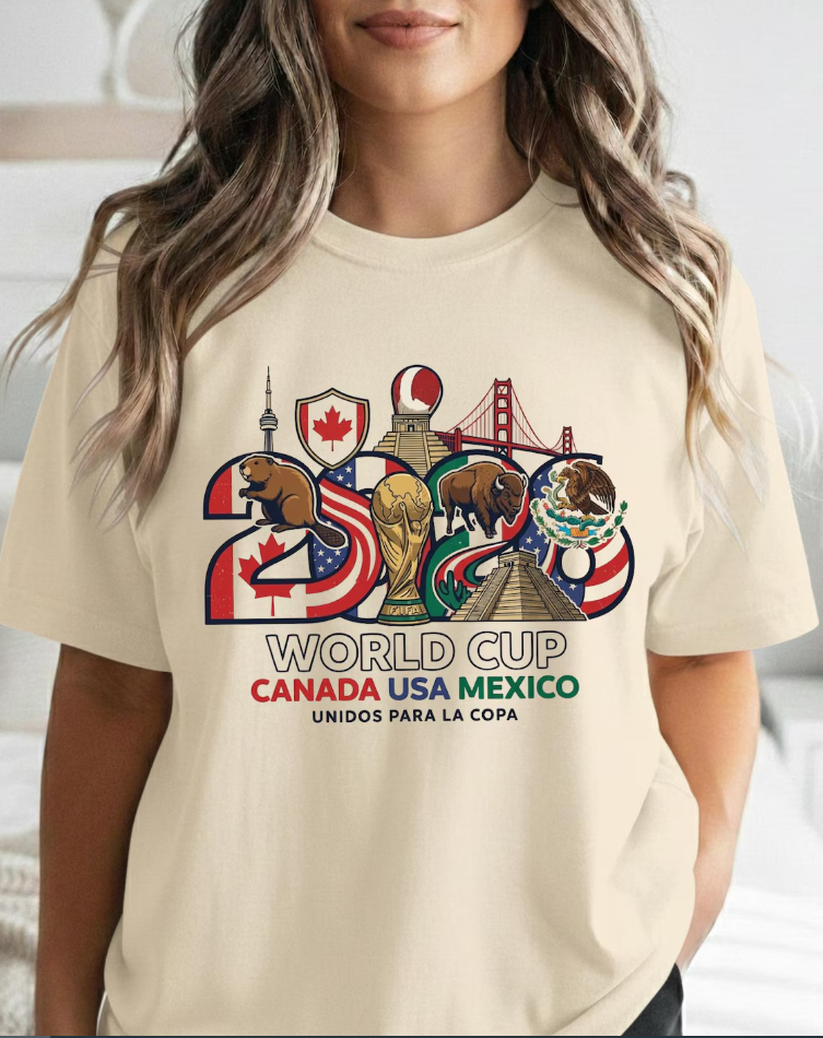 2026 World Cup Canada USA Mexico T-shirt | Soccer Tournament Graphic Tee