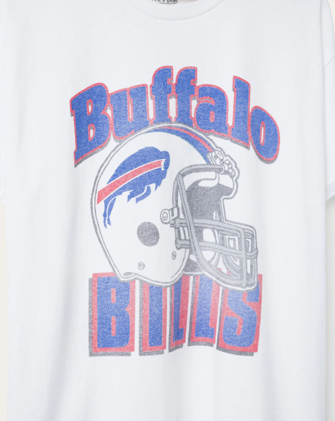 Buffalo Bills Throwback Helmet Flea Market Tee