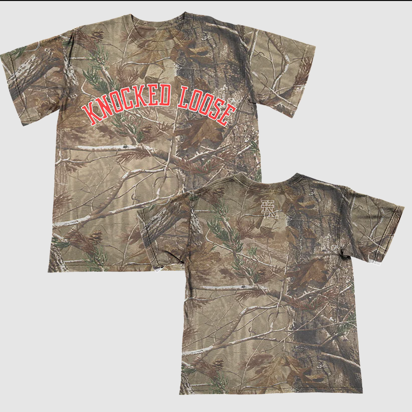 KNOCKED LOOSE VARSITY ARCH CAMO TEE