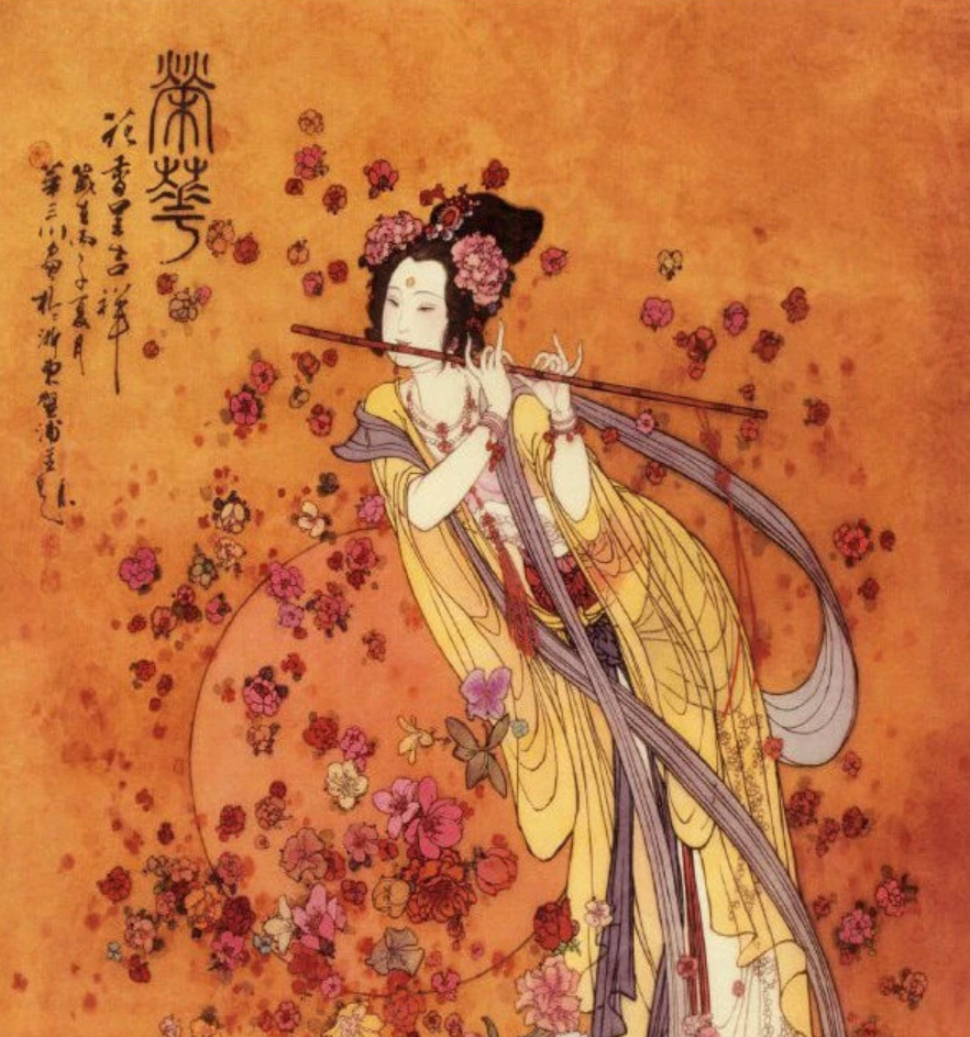 Goddess of Prosperity Japanese QUALITY CANVAS PRINT Poster