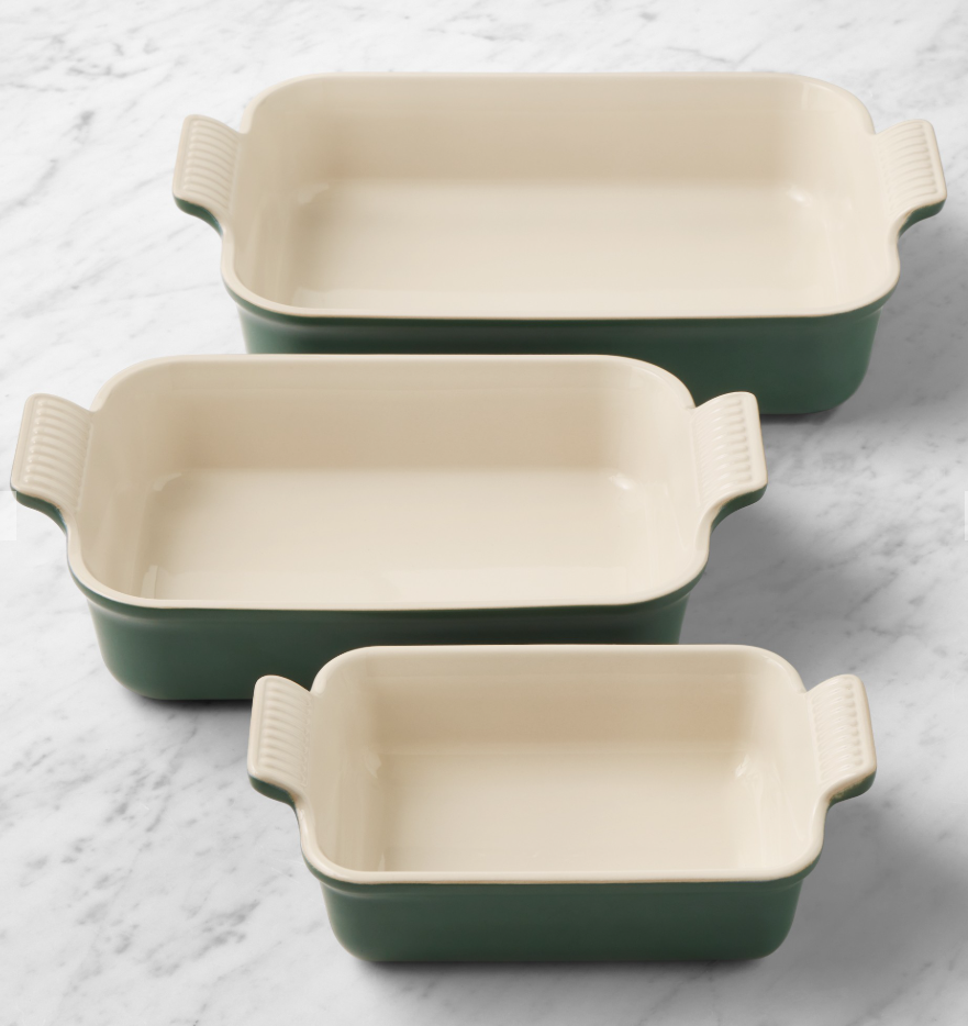 Le Creuset Heritage Open Rectangular Dishes, Set of 3