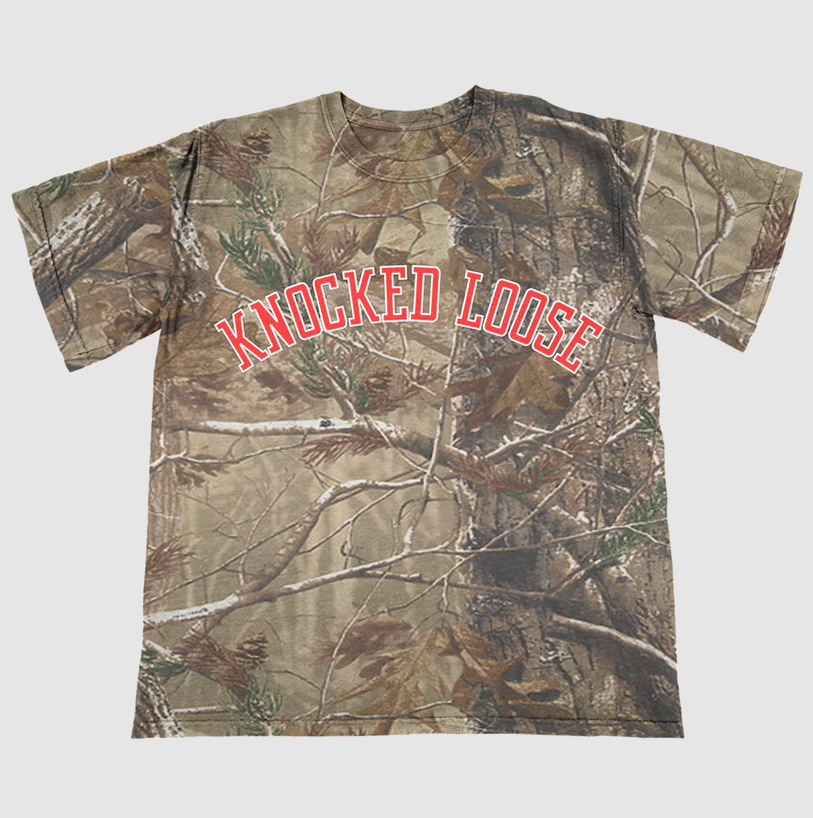 KNOCKED LOOSE VARSITY ARCH CAMO TEE