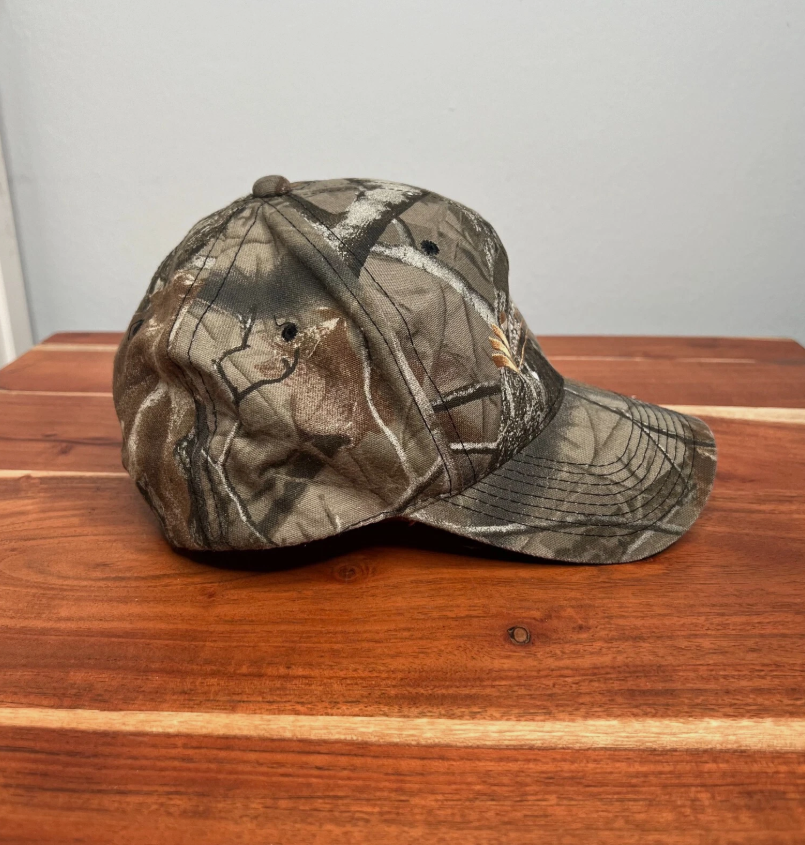 Vintage Agland Co-Op Camouflage Hunting Snapback Cap Realtree Adjustable OSFA
