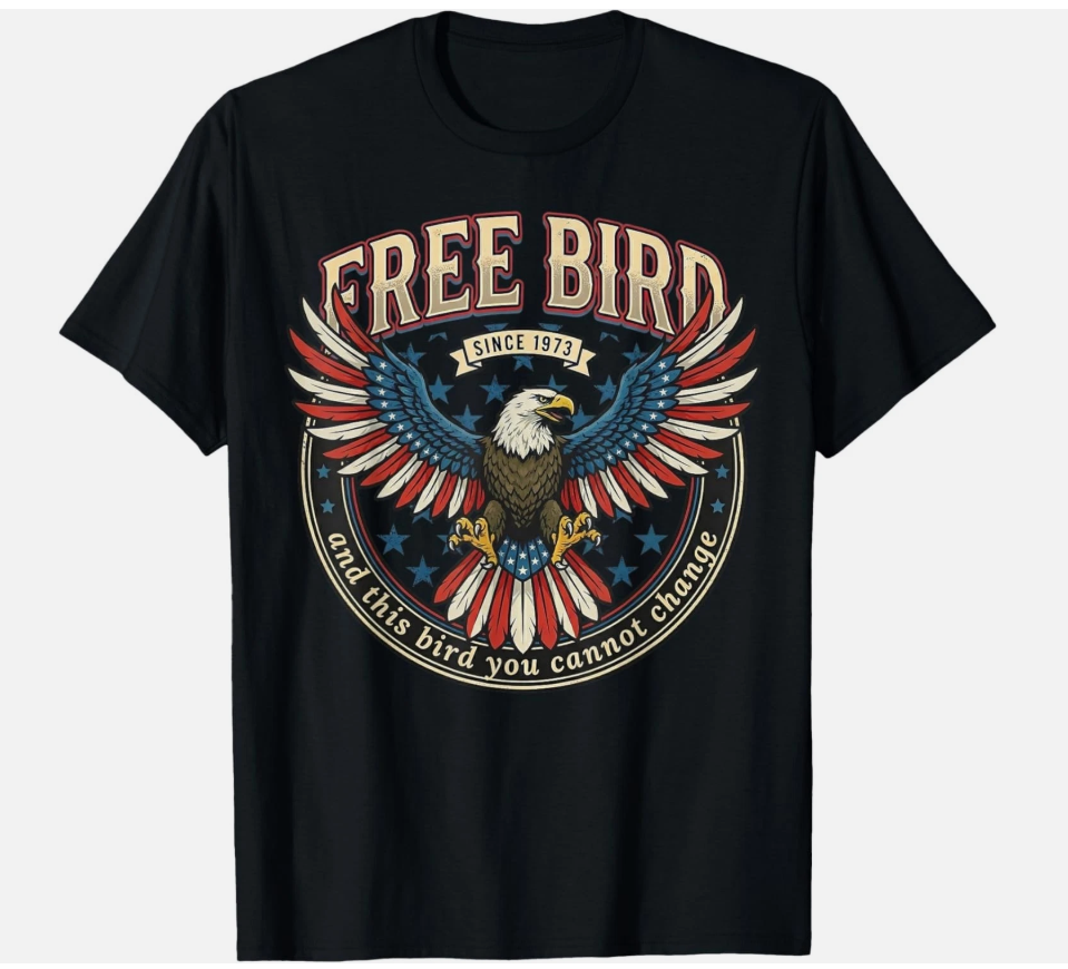 Free Bird This Bird You Cannot Change Eagle 4th of July USA unisex T-Shirt