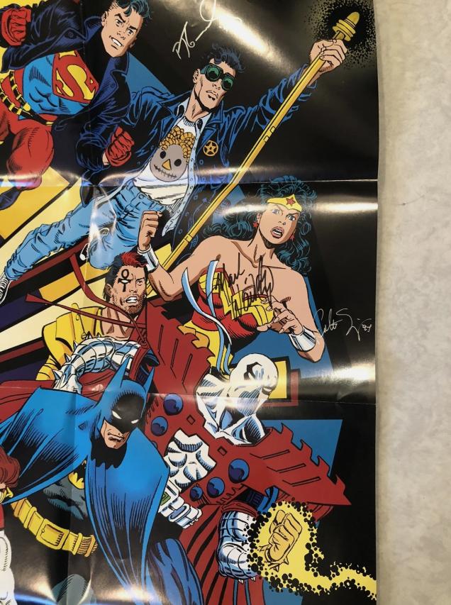 AUTOGRAPHED Zero Month (1994 DC) Promotional Poster