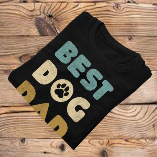 Best Dog Dad Ever Fathers Day Dog Lover Top Mens Tshirt