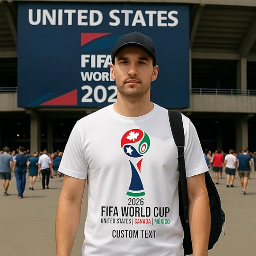 2026 World Cup Custom Tshirt - USA - Canada - Mexico – Custom Text