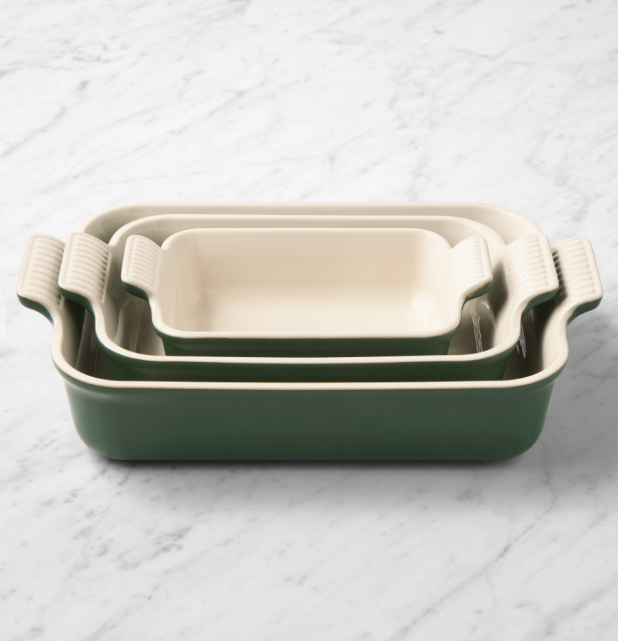 Le Creuset Heritage Open Rectangular Dishes, Set of 3
