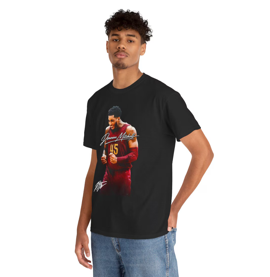 Donovan Mitchell Cleveland T Shirt Graphic Basketball Tee