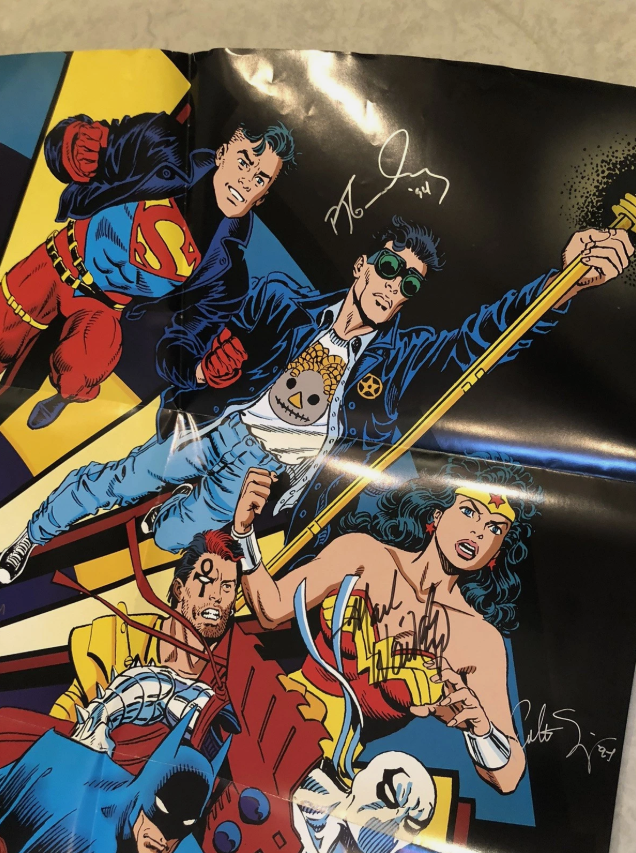 AUTOGRAPHED Zero Month (1994 DC) Promotional Poster
