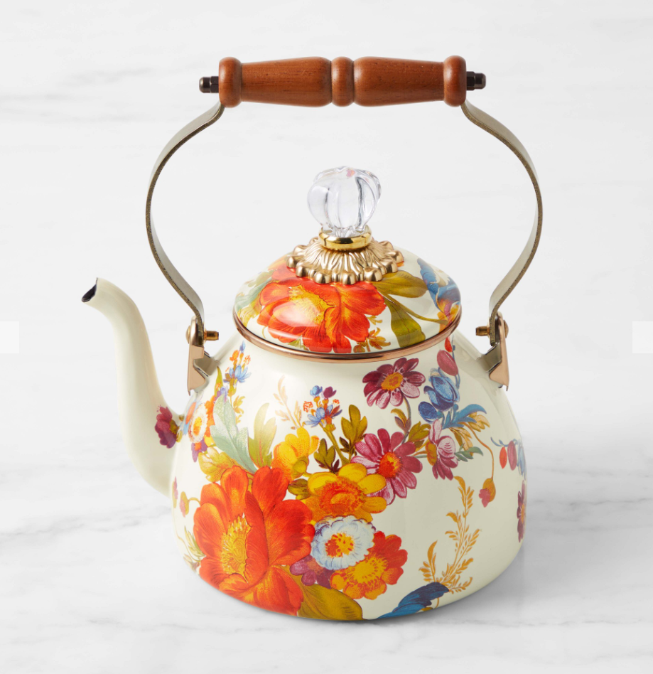 MacKenzie-Childs Flower Market Tea Kettle - 2-Qt.