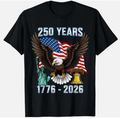 250 Years American 250th Anniversary US USA Flag 4th of July unisex T-Shirt