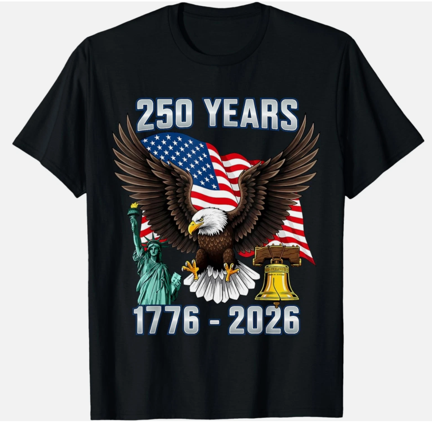 250 Years American 250th Anniversary US USA Flag 4th of July unisex T-Shirt