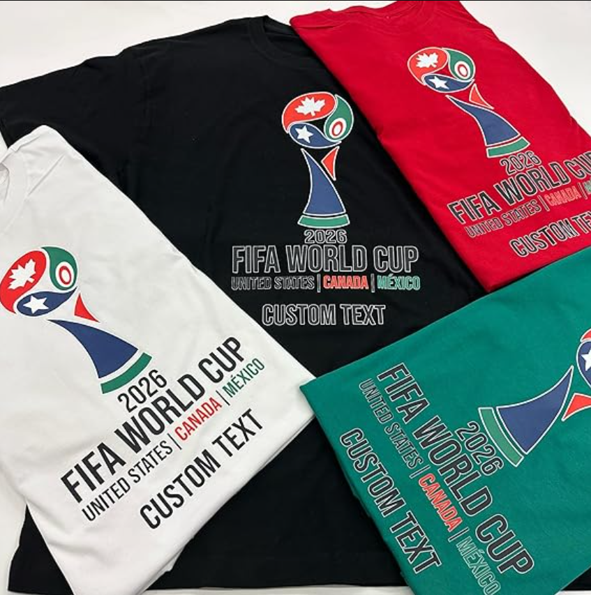 2026 World Cup Custom Tshirt - USA - Canada - Mexico – Custom Text
