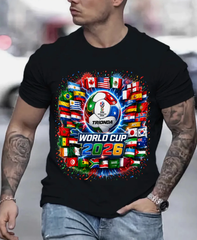 USA Soccer Shirt 2026 World Cup Fan Tee American Flag Football T-Shirt Gifts