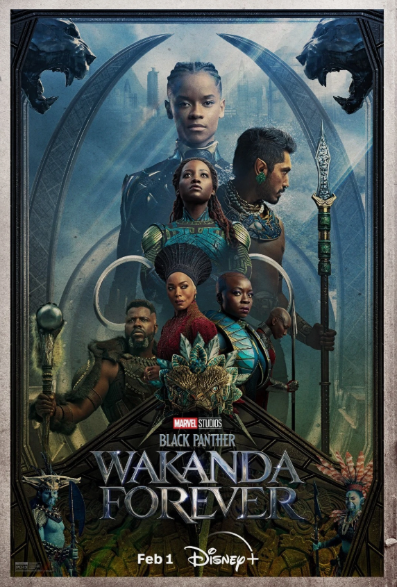 Marvel Black Panther 2 Wakanda Forever Poster Double sided